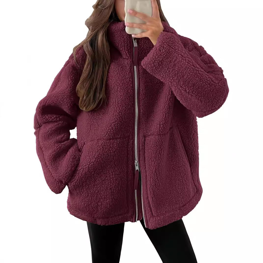 Abigail – Casual Fleece Jacket with Pockets