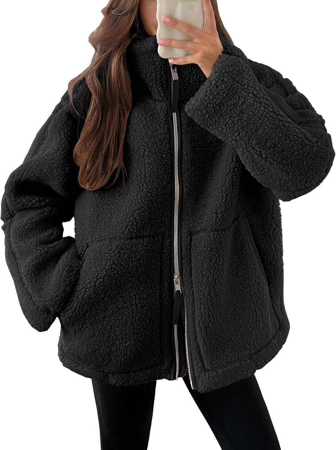 Abigail – Casual Fleece Jacket with Pockets