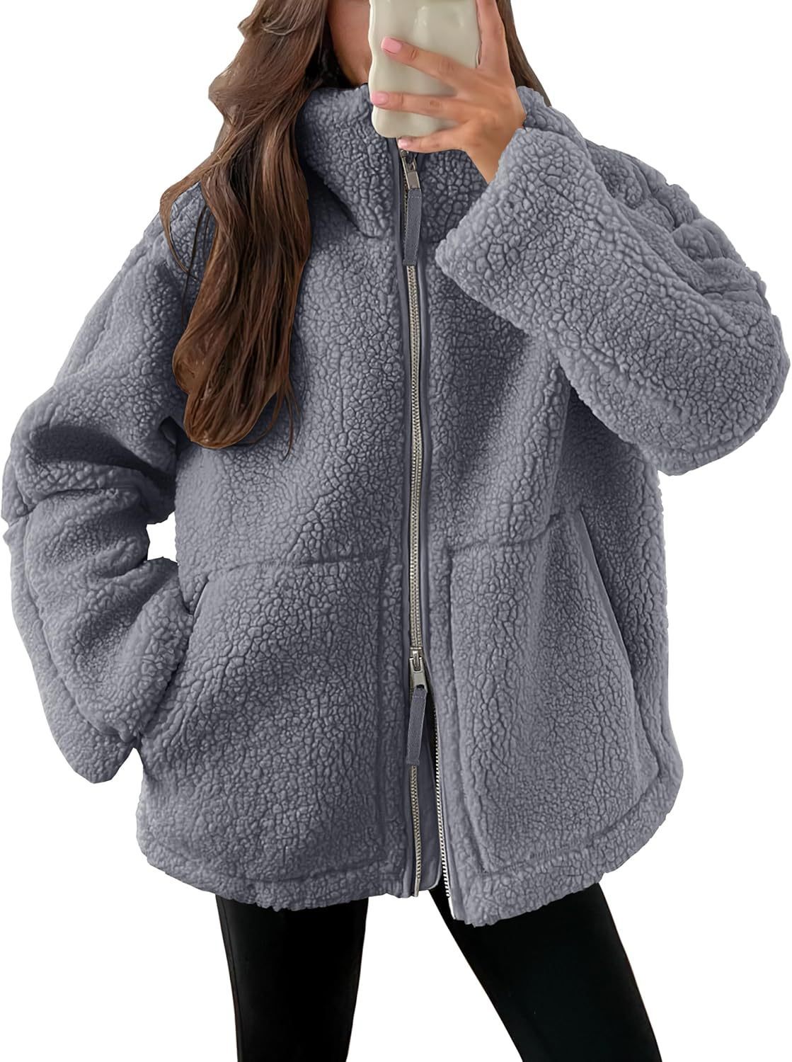 Abigail – Casual Fleece Jacket with Pockets