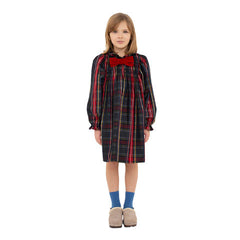 Ava - plaid bow dress