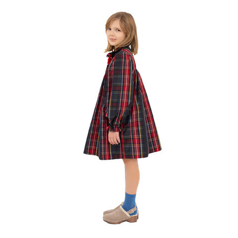 Ava - plaid bow dress