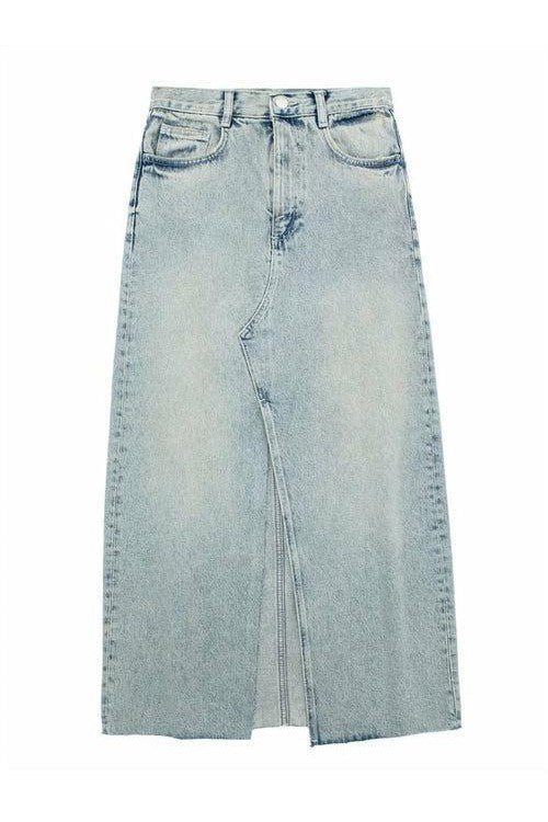 Eleanor - high-waisted denim skirt