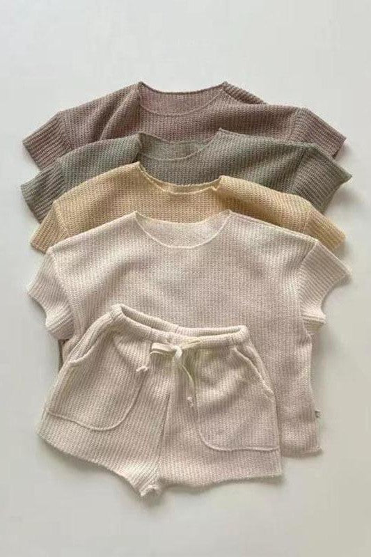 Emily - waffle knit set