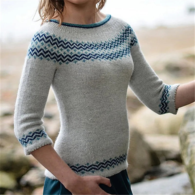 Sophia – Vintage Knitted Sweater for Women