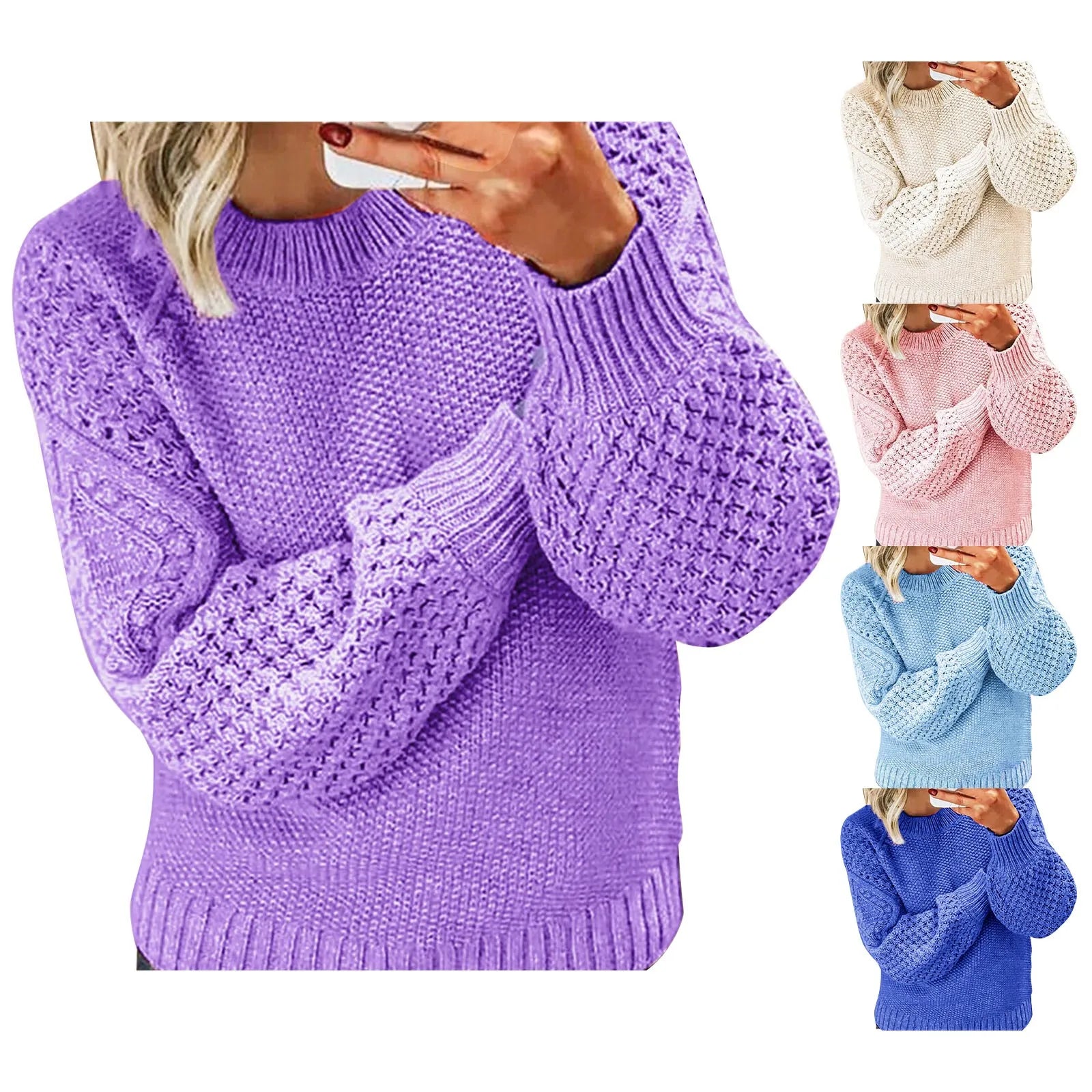 Emily – Long-Sleeve Cotton Pullover for Women