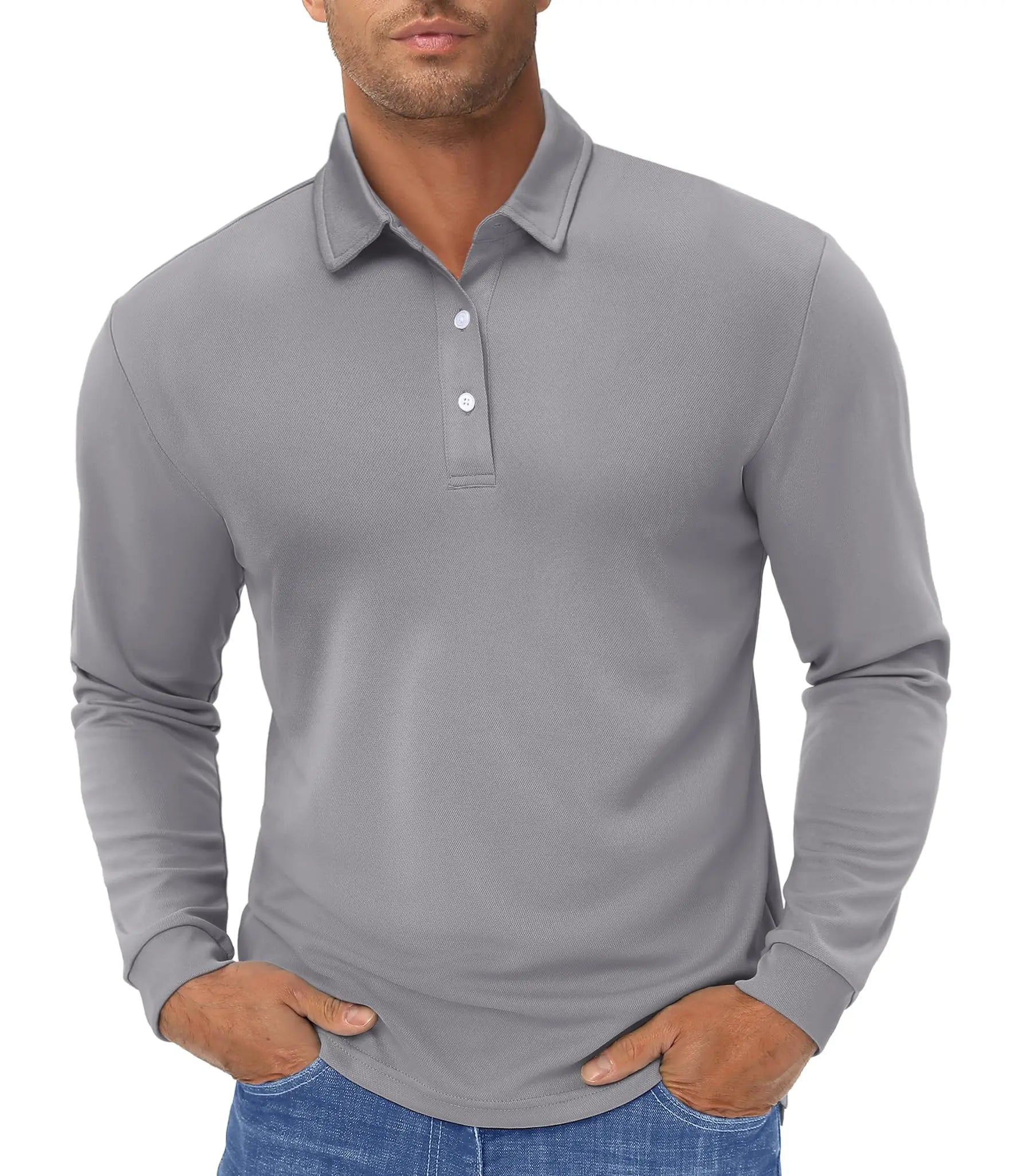 Andrew – Men's Long-Sleeve Polo Shirt