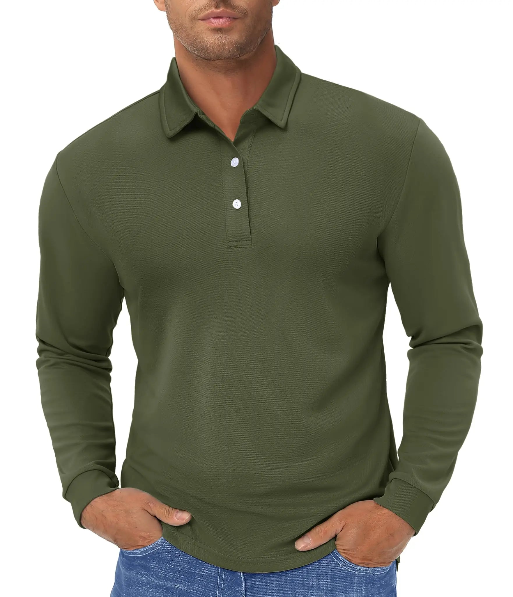 Andrew – Men's Long-Sleeve Polo Shirt