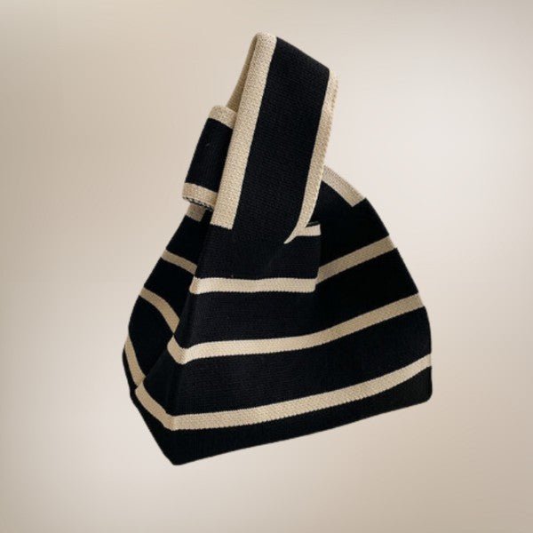 Sarah - woven stripe satchel