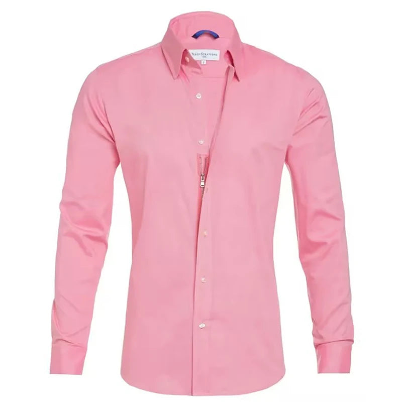 James – Long Sleeve Cotton Shirt for Men