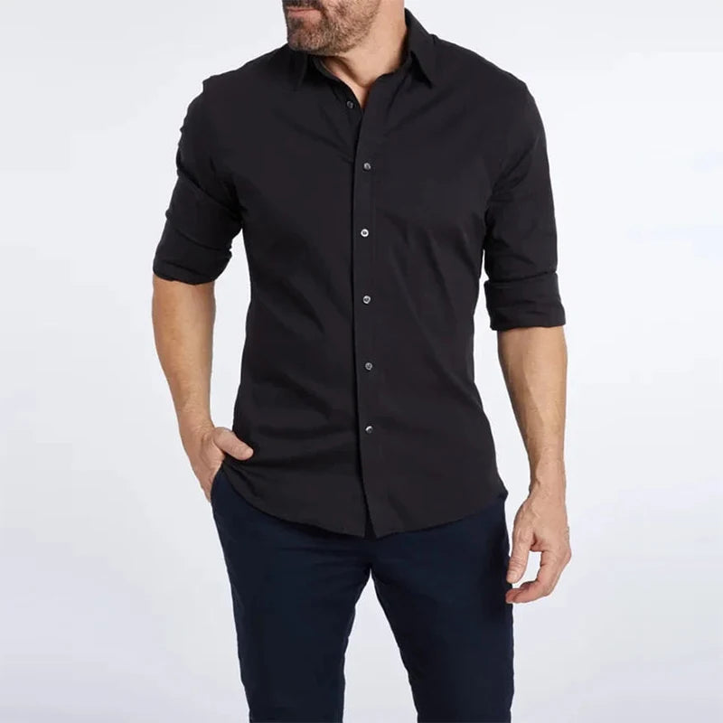 James – Long Sleeve Cotton Shirt for Men