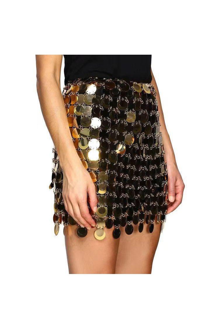 Olivia - sequin a-line skirt